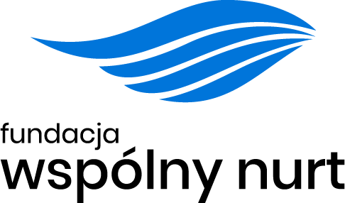 logo fundacji wspólny nurt niebieskie skrzydło
